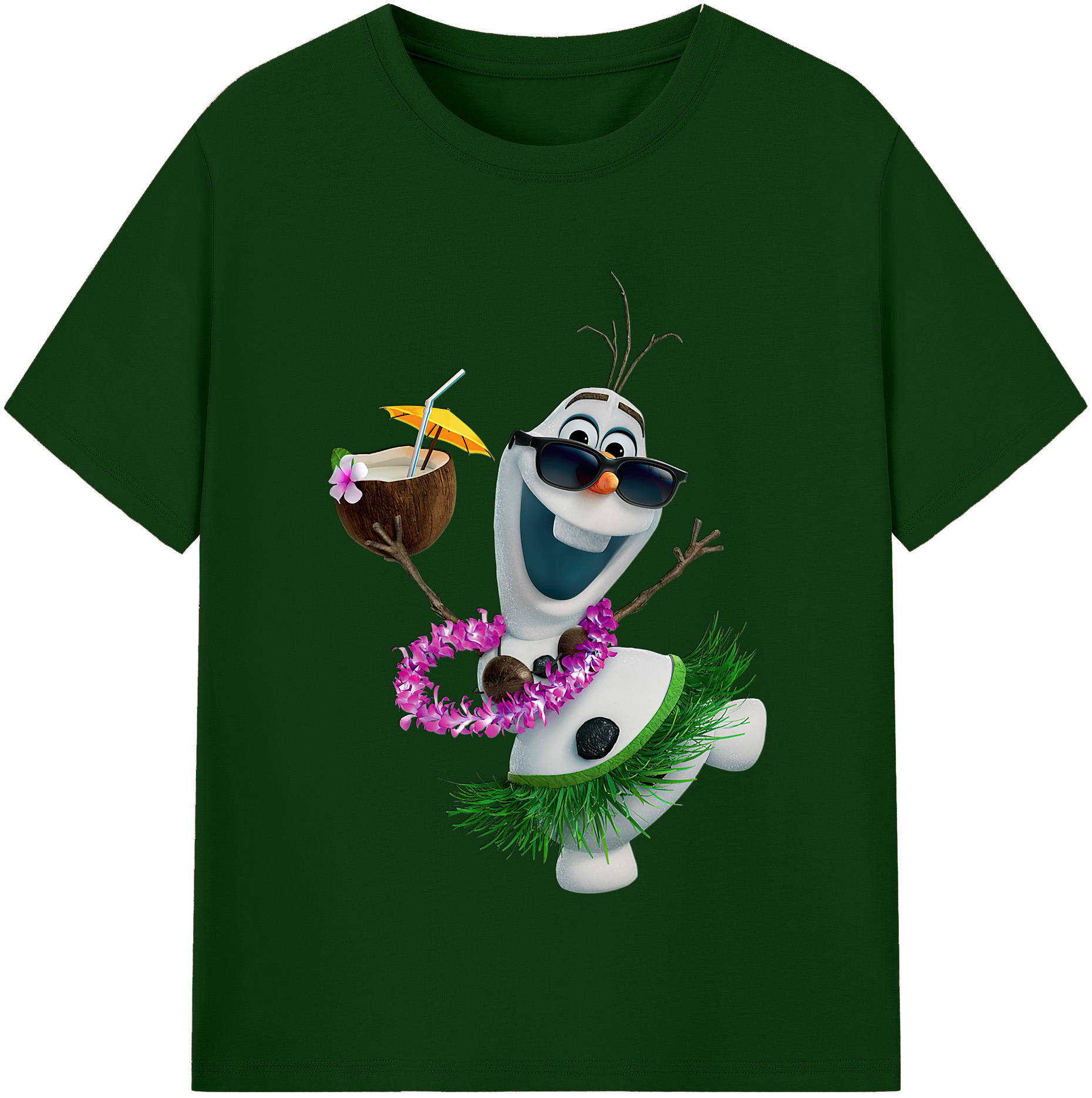 （画像用） アナと雪の女王 アンナ エルサ Frozen Anna Elsa 綿100％半袖Tシャツ（フロントプリント）